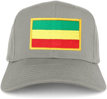 Green, Yellow and Red Rasta Flag Embroidered Iron on Patch Adjustable Baseball Cap