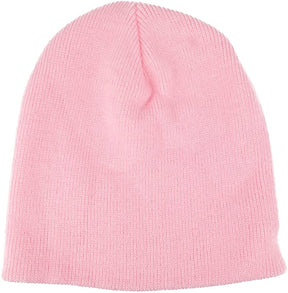 Made in USA, Childrens Superstrech Winter Short Beanie Hat - RED