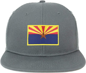 Armycrew Oversize XXL Arizona State Flag Patch Flatbill Mesh Snapback Cap
