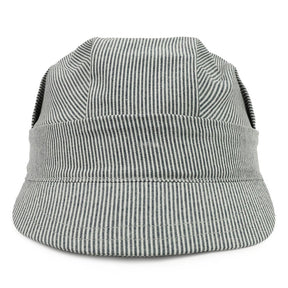 Armycrew Striped Rail Road Train Engineer Conductor Child Cap
