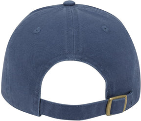 Low Profile Washed Superior Brushed Cotton Twill Dat Hat Cap - Royal