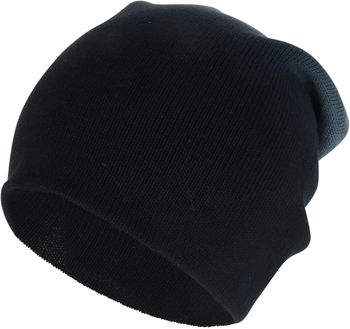 Armycrew Two Tone Stylish Lightweight Knit Long Slouch Beanie