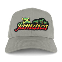 RGY Rasta Jamaica Text Island Palm Tree Iron on Patch Ajustable Baseball Cap