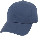 Low Profile Washed Superior Brushed Cotton Twill Dat Hat Cap - Royal