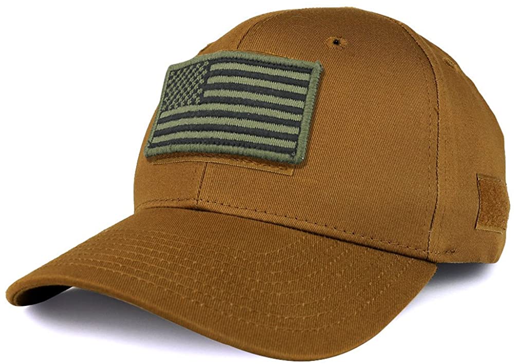 Armycrew USA Olive Flag Tactical Patch Structured Baseball Cap