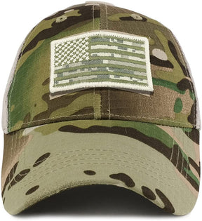 Armycrew USA ACU Flag Tactical Patch Cotton Adjustable Trucker Cap