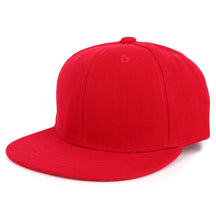 Armycrew Youth Kid's Solid Color Flat Bill Snapback Baseball Cap