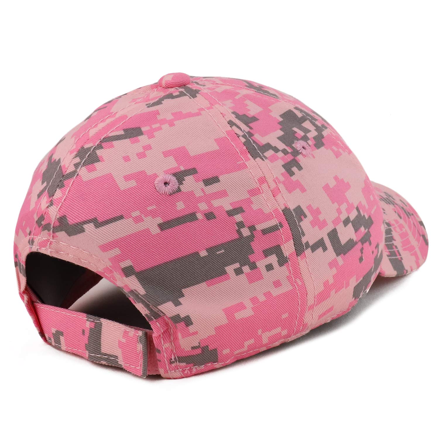 Armycrew Thin Red Line American Flag Patch Camouflage Structured Baseball Cap - PKD