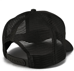 AC Racing USA American Flag Patch Snapback Trucker Mesh Cap - Black