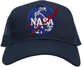 NASA Insignia Symbol Embroidered Iron On Patch Mesh Trucker Snapback Cap
