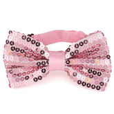 Armycrew Shiny Sequin Covered Adjustable Pre-tied Bow Tie