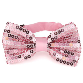 Armycrew Shiny Sequin Covered Adjustable Pre-tied Bow Tie