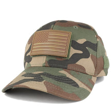 Armycrew US American Flag Coyote 3D Rubber Tactical Patch with Adjustable Structured Operator Cap