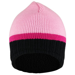 Armycrew Multicolored Fleece Lining Trimmed Acrylic Beanie with Short Earflaps