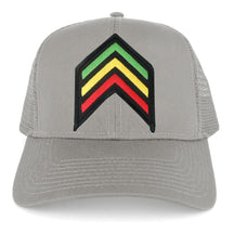 Rasta Sergeant RGY Arrow Embroidered Iron on Patch Adjustable Trucker Cap