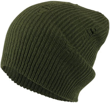 Armycrew Vintage Frayed Pattern Knit Deep Slouchy Beanie