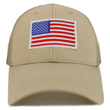 Armycrew American Flag Original Tactical Embroidered Patch Trucker Mesh Back Cap