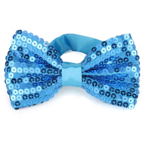 Armycrew Shiny Sequin Covered Adjustable Pre-tied Bow Tie