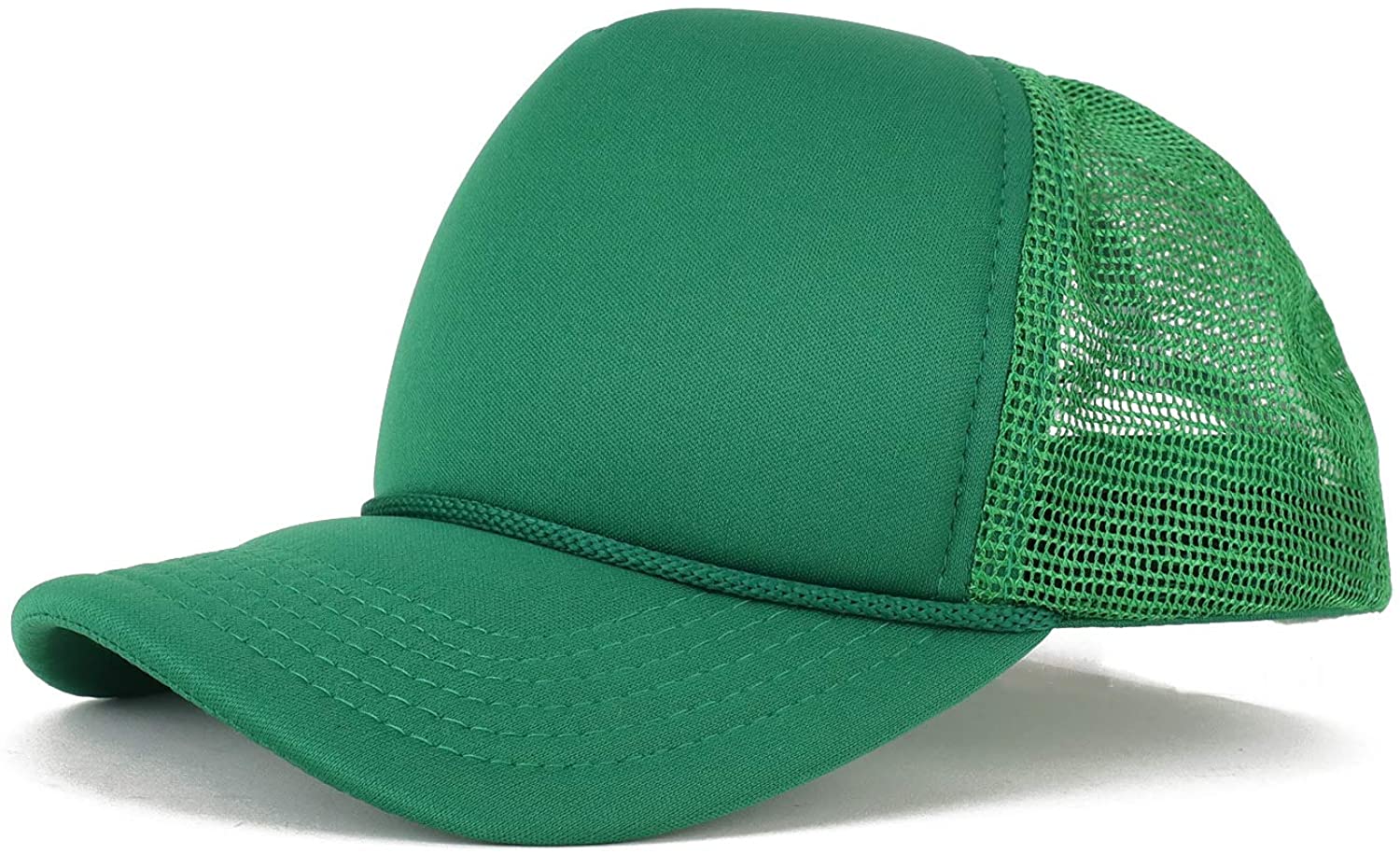 Armycrew Kid's Youth Size 5 Panel Structured Foam Mesh Trucker Cap