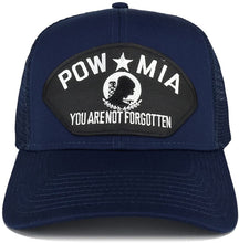 Armycrew POW MIA Not Forgotten Large Patch Snapback Mesh Trucker Cap