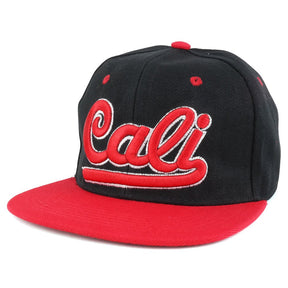 Cali 2-Tone 3D Embroidered California Flatbill Adjustable Snapback Cap