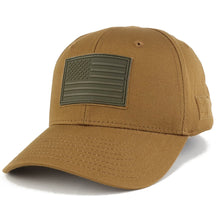 Armycrew Olive USA American Flag 3-D Rubber Tactical Patch Adjustable Structured Operator Cap