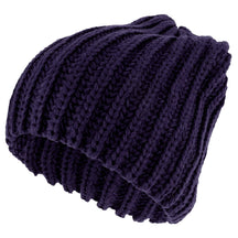Armycrew Plain Thick Ribbed Winter Slouchy Beanie Hat