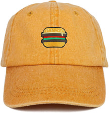 Armycrew Youth Kid's Burger Patch Pigment Dyed Soft Cotton Washed Low Profile Cap