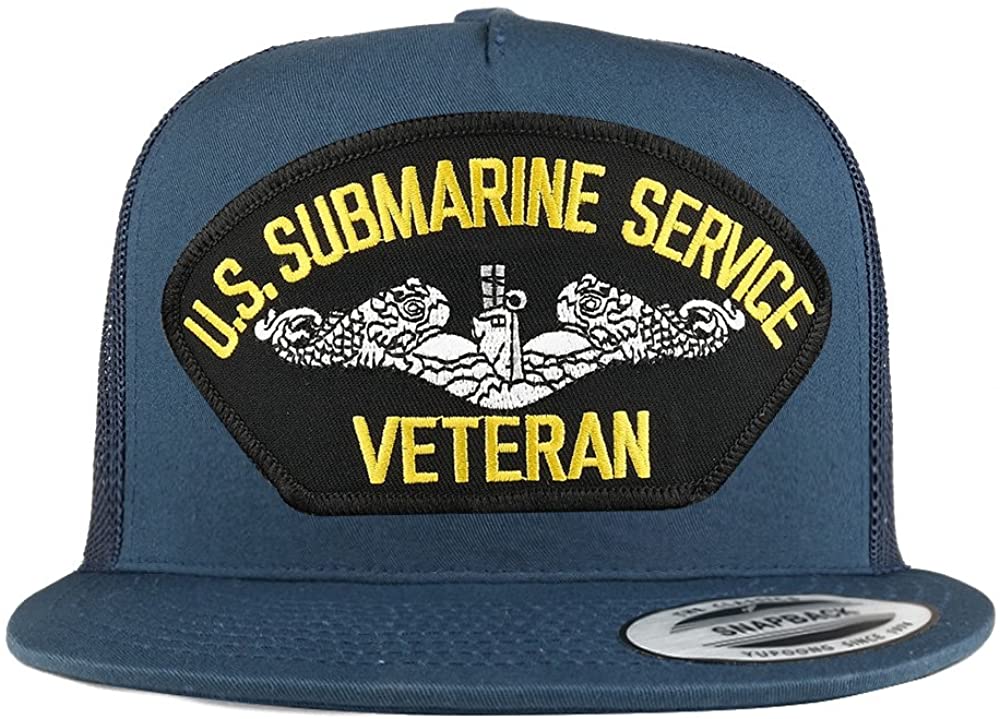 Armycrew 5 Panel US Submarine Service Veteran Patch Flatbill Mesh Snapback