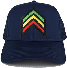 Rasta Sergeant RGY Arrow Embroidered Iron on Patch Adjustable Trucker Cap