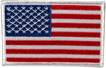 USA American Flag Embroidered Iron On Patch One Size