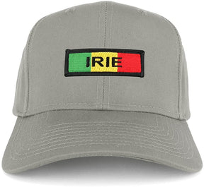 Irie Green Yellow Red Embroidered Iron on Patch Adjustable Baseball Cap