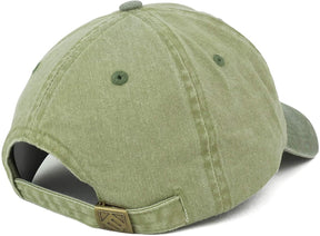 Armycrew 4 Inch Long Bill Pigment Dyed Washed Cotton Baseball Cap