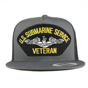 Armycrew 5 Panel US Submarine Service Veteran Patch Flatbill Mesh Snapback
