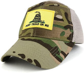 Dont Tread on Me, Yellow Gadsden Snake Embroidered Tactical Patch with Mesh Operator Cap