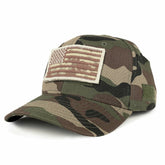 Armycrew USA Desert Digital Flag Tactical Patch Structured Operator Baseball Cap