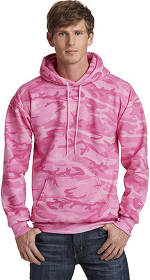 Classic Camo Print Core Fleece Pullover Hooded Sweatshirt