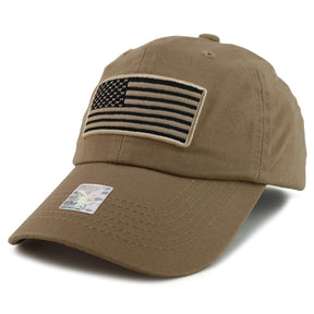 Armycrew USA Flag Embroidered Washed Cotton Unstructured Baseball Cap