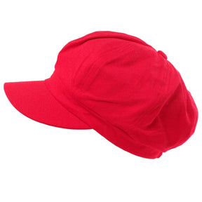 Summer 100% Cotton Plain Blank 8 Panel Newsboy Gatsby Apple Cabbie Cap Hat