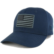 Armycrew American Flag Black 2 Tactical Embroidered Patch Adjustable Structured Operator Cap
