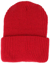 Made in USA, Heavy Weight GI Watch Cap Winter Wool Cuff Folded Beanie Hat