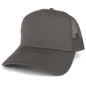 Armycrew Adjustable Solid Color Plain Cotton Polyester Blank Mesh Trucker Baseball Cap