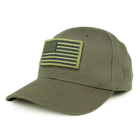 Armycrew USA Olive Flag Tactical Patch Structured Operator Baseball Cap- ACU