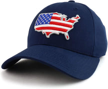 Rapid Dominance Low Profile 6 Panel American Flag Map Embroidered Baseball Cap