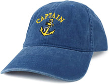 Armycrew XXL Captain Anchor Logo Pigment Dyed Unstructured Baseball Cap