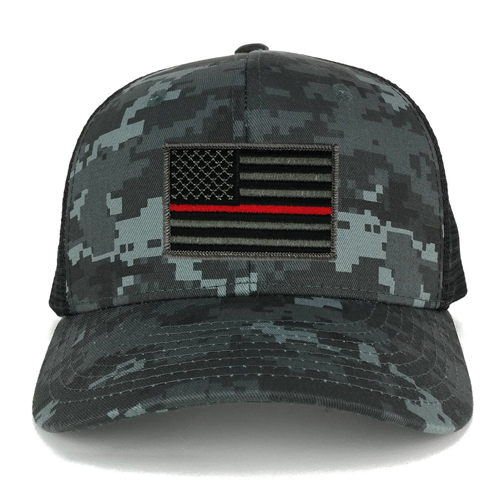 Armycrew US American Flag Embroidered Trucker Ca Camo Adjustable Patch