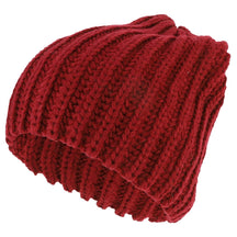 Armycrew Plain Thick Ribbed Winter Slouchy Beanie Hat
