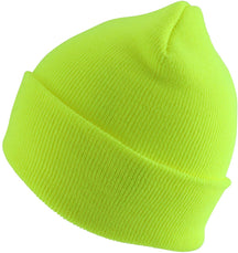 Made in USA Winter Knit Cuff Folded Long Stretchy Beanie