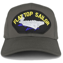 Armycrew Flat Top Sailor Carrier Large Patch Snapback Baseball Cap