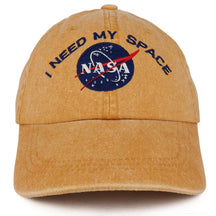 Armycrew Unlimited Youth NASA I Need My Space Embroidered Soft Washed Cotton Twill Cap